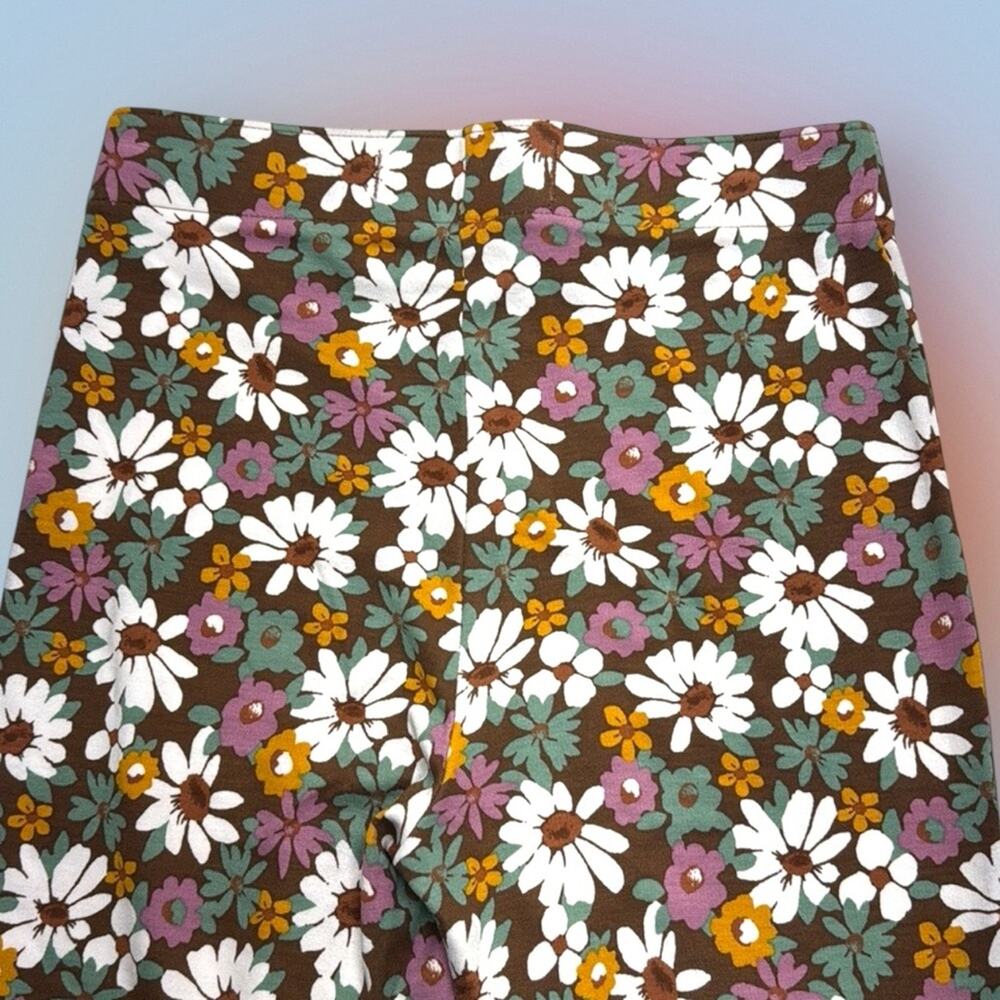 HOLLISTER Women’s XS Brown Floral Daisy 70’s Stretchy Ultra High Rise Pant - Picture 4 of 4